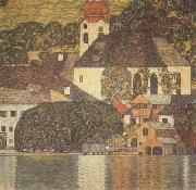 Gustav Klimt Church at Unterach on Lake Atter (mk20) oil on canvas